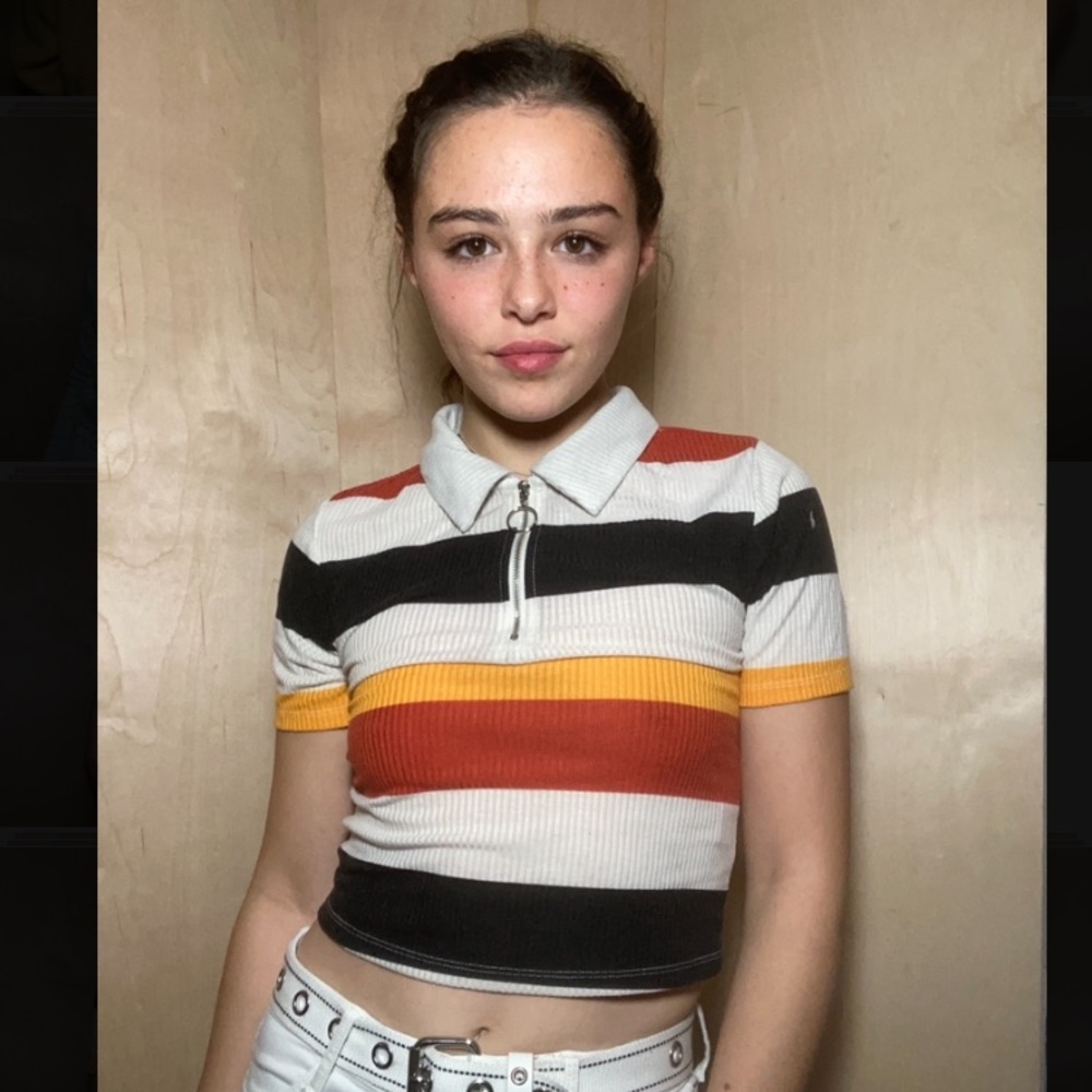 Love J Striped crop top